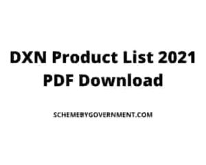 DXN Product List 2021 PDF Download with MRP, DP, PV, and Price